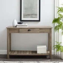 Kirkland's Home Console Tables-Country Style Washed Console Table