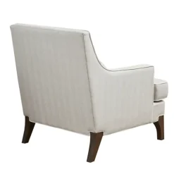 Kirkland's Home Accent Chairs-Cream And White Contrast Welting Accent Chair