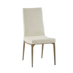 Kirkland's Home Dining Chairs-Cream Bronze Metal Base Dining Chairs, Set Of 2