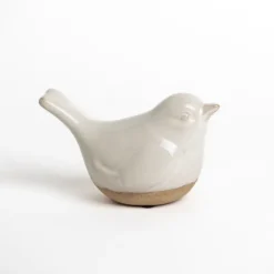 Kirkland's Home Statues & Figurines-Cream Ceramic Bird Figurine