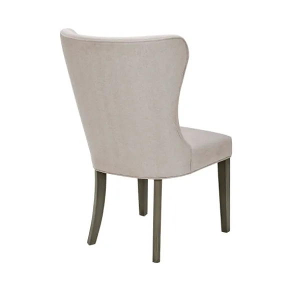 Kirkland's Home Dining Chairs-Cream Curved Back Upholstered Dining Chair