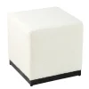 Kirkland's Home Benches & Ottomans-Cream Sherpa Boucle Cube Ottoman