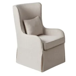 Kirkland's Home Accent Chairs-Cream Slipcovered Accent Chair
