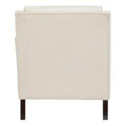 Kirkland's Home Accent Chairs-Cream Swoop Arms Upholstered Armchair