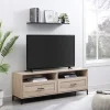 Kirkland's Home Tv Stands & Media Consoles-Cream Wood 2-Drawer Tv S D