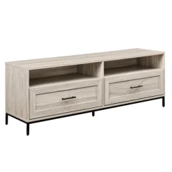 Kirkland's Home Tv Stands & Media Consoles-Cream Wood 2-Drawer Tv S D