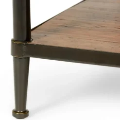 Kirkland's Home Coffee Tables-Crowley Wood And Iron Bunching Coffee Table