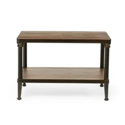 Kirkland's Home Coffee Tables-Crowley Wood And Iron Bunching Coffee Table