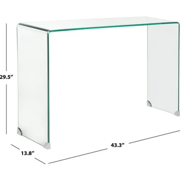 Kirkland's Home Console Tables-Curved Glass Console Table