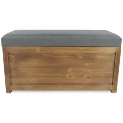 Kirkland's Home Benches & Ottomans-Cushioned Storage Benches, Set Of 2