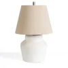 Kirkland's Home Table Lamps-Cyra Cream Resin Table Lamp