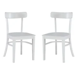 Kirkland's Home Accent Chairs-Daisy Curved Plank 2-Pc. Accent Chair Set