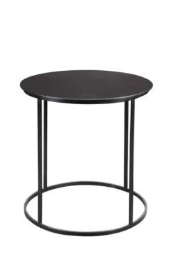 Kirkland's Home Accent & End Tables-Dark Bronze Rounded Metal Accent Table
