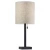 Kirkland's Home Table Lamps-Dark Bronze Square Base Table Lamp