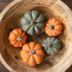 Kirkland's Home Bowl Filler-Dark Green And Orange Pumpkin Filler