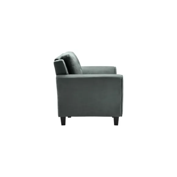 Kirkland's Home Accent Chairs-Dark Kelly Microfiber Rolled Arm Chair