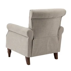 Kirkland's Home Accent Chairs-Dark Miriam Nailhead Trim Armchair