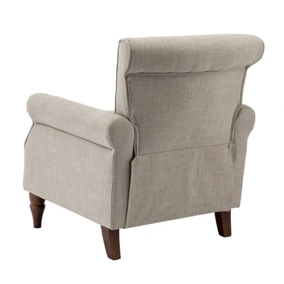 Kirkland's Home Accent Chairs-Dark Miriam Nailhead Trim Armchair
