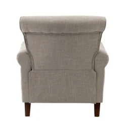 Kirkland's Home Accent Chairs-Dark Miriam Nailhead Trim Armchair