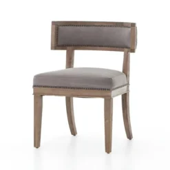 Kirkland's Home Dining Chairs-Dark Moon Canvas Upholstered Dining Chair