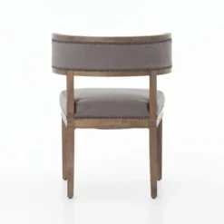 Kirkland's Home Dining Chairs-Dark Moon Canvas Upholstered Dining Chair