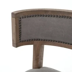 Kirkland's Home Dining Chairs-Dark Moon Canvas Upholstered Dining Chair