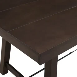 Kirkland's Home Dining Tables-Dark Oak Wood Rustic Dining Table