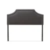 Kirkland's Home Beds & Headboards-Dark Scalloped Corner Queen Headboard