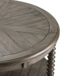 Kirkland's Home Coffee Tables-Dark Turned Legs Cofee Table