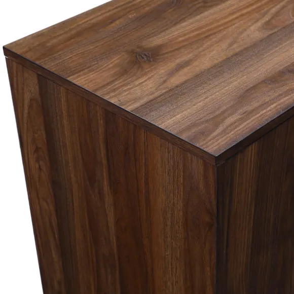 Kirkland's Home Console Tables-Dark Walnut Mid-Century Console Table