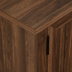 Kirkland's Home Tv Stands & Media Consoles-Dark Walnut Modern Farmhouse Tv Stand