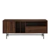 Kirkland's Home Tv Stands & Media Consoles-Dark Walnut Modern Record Storage Tv Stand