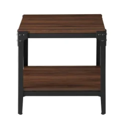Kirkland's Home Accent & End Tables-Dark Walnut 2-Tier Accent Tables, Set Of 2