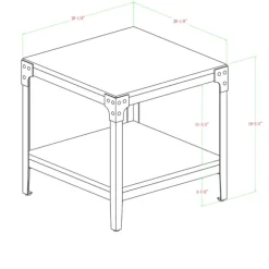 Kirkland's Home Accent & End Tables-Dark Walnut 2-Tier Accent Tables, Set Of 2