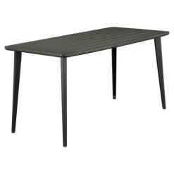 Kirkland's Home Dining Tables-Dark Wood And Metal Dining Table