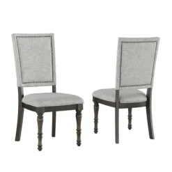 Kirkland's Home Dining Chairs-Dawson Upholstered Dining Chairs, Set Of 2