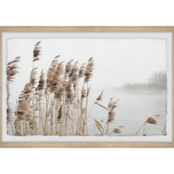Kirkland's Home Framed Art-Deckled Lakeside Grass Framed Art Print