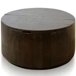 Kirkland's Home Coffee Tables-Deep Espresso Wood Hinged Storage Coffee Table