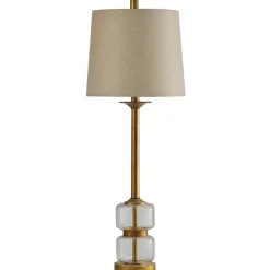 Kirkland's Home Buffet Lamps-Deep Gold Glass Orb Buffet Lamp