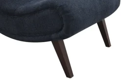 Kirkland's Home Accent Chairs-Deep Navy Piped Edge 2-Pc. Chair And Ottoman Set