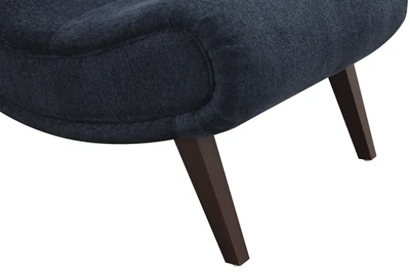 Kirkland's Home Accent Chairs-Deep Navy Piped Edge 2-Pc. Chair And Ottoman Set