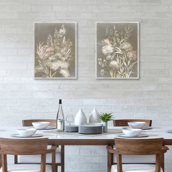 Kirkland's Home Framed Art-Delicate Bunch 2-Pc. Framed Canvas Art Set