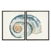 Kirkland's Home Framed Art-Diptych Shell Framed Art Print, Set Of 2