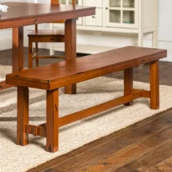 Kirkland's Home Dining Chairs-Dirty Oak Huntsman Wood Dining Bench