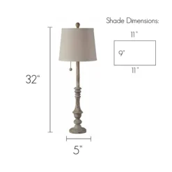 Kirkland's Home Buffet Lamps-Distressed And Gold Buffet Lamps, Set Of 2