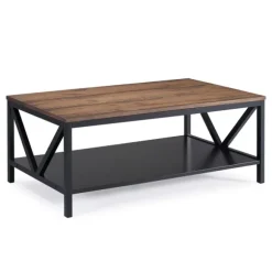Kirkland's Home Coffee Tables-Distressed Barnwood Coffee Table