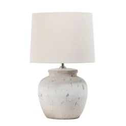 Kirkland's Home Table Lamps-Distressed Ceramic Table Lamp
