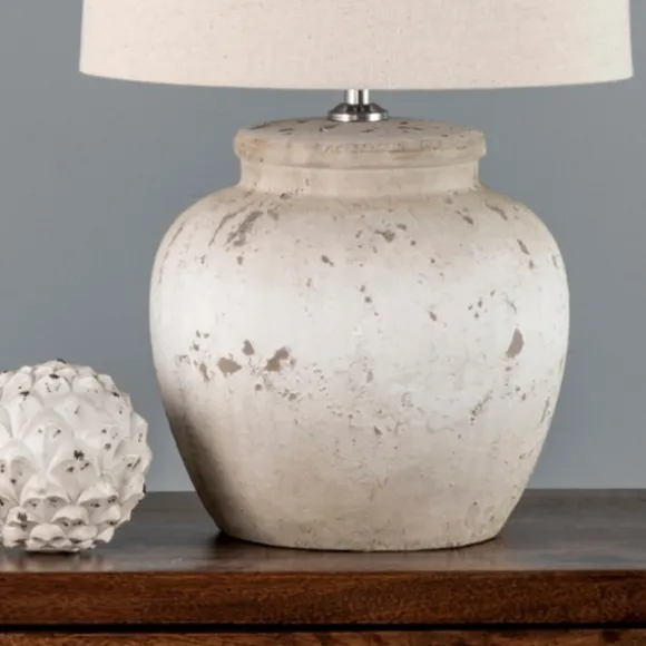 Kirkland's Home Table Lamps-Distressed Ceramic Table Lamp