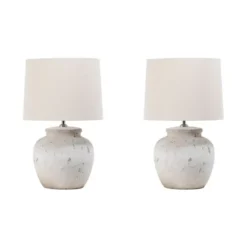 Kirkland's Home Table Lamps-Distressed Ceramic Table Lamp