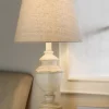 Kirkland's Home Table Lamps-Distressed Cream Table Lamp